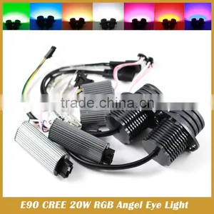 E90 20W RGB Remote Multi-Color LED Angel Eyes Kit for E90 2006-2008 E60 thumbnail-5