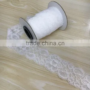 Spandex Lace Trimming 4cm Width Knitted Lace Ribbon 7069 thumbnail-5