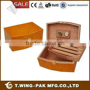 Promotional Gloss Piano Wood Finish Modern Humidor for Cigars thumbnail-1