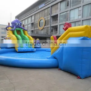 Lanqu Inflatable Water Park With Pool and Slide Quality Choice thumbnail-2