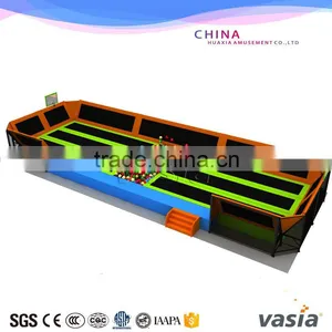 TUV Kids Free Zone Rectangule Jumping Trampoline Park for Sale Supplier's Choice thumbnail-1