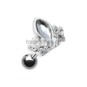 Crown Cartilage Tragus Earring thumbnail-1