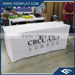 Fitted Polyester Table Cloth Custom thumbnail-2