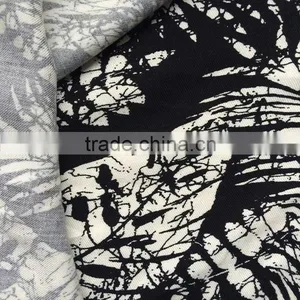 Wholesale Quality Hawaii Leaf Printing Rayon Twill Fabric thumbnail-2