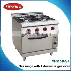 Commercial Gas Range With 4 Burners and Oven thumbnail-1