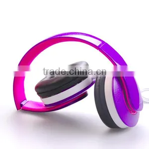 Wholesale Folded Stereo Headphone, Studio Colorful dj Headphone Folding for Promotion thumbnail-3