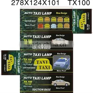 Hot Selling of 12V Yellow Cap Topper Roof Car Taxi Lamp Light New thumbnail-1