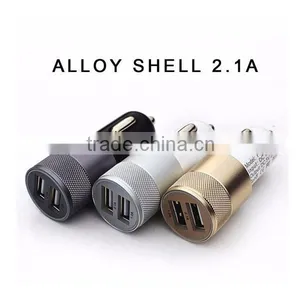 Alloy 2.1A Dual Usb Car Charger thumbnail-1