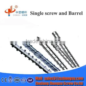 PE PVC PP Extruder Bi-metal Single Screw Barrel for Plastic Machine thumbnail-1