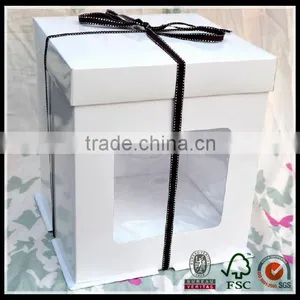Custom Popualr High Quality Exquisite Wedding Cake Boxes With Cheap Price Wholesale thumbnail-4