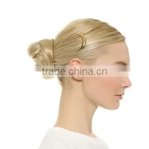 Yiwu Factory Gold Moon Hair Clip,alloy Hair Clip High Quality Finish thumbnail-1
