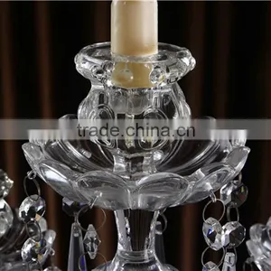Wholesale 5arms Crystal Clear Candelabra From China thumbnail-4