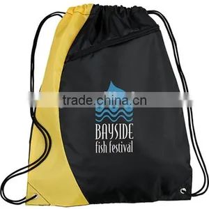 210D Polyester Drawstring Cinch Backpack thumbnail-1