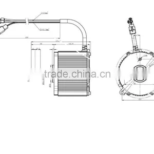 48V Brushless dc Motor , BLDC Motor Without Fan thumbnail-3