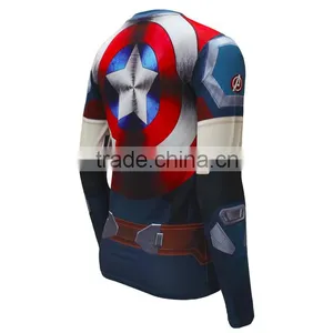2016 New Latest Shirt Designs for Men's t Shirt Compression Sports Printing T-shirt Custom t Shirt Print Quality Choice thumbnail-3