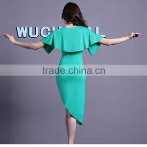 Wuchieal Beautiful Cotton Belly Dance Dress With Shawl thumbnail-5