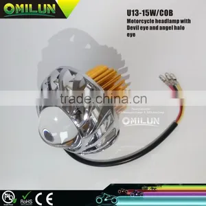 Motorcycle U13 Devil Eye Angel Halo Eye LED Headlight thumbnail-3