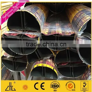 Any Shape Customized 300mm Diameter Aluminium Tube / Aluminum Split Tube thumbnail-5