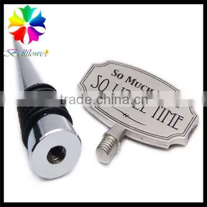 Fancy Novelty Letter Metal Wine Stopper, Novelty Red Wine Bottle Stopper, Red Wine Stopper for Wediing or Party thumbnail-4