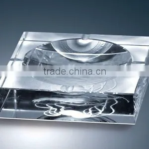 Eagle Carved Crystal Ashtray /tobacco Cigar/smoking Craft Ashtray Useful(R-0986 thumbnail-1