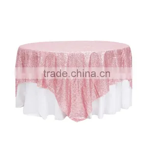 3MM Sequin Fabric Square Table Overlay thumbnail-5