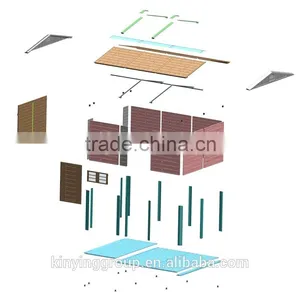High Quality HDPE Plastic Garden Shed Tool Storage House thumbnail-6