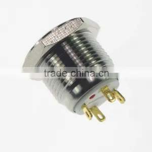 250V 16mm LED Lighted Ring Illuminated Momentary Push Button Switch Flat Head For Car Truck Boat Waterproof IP65 thumbnail-6
