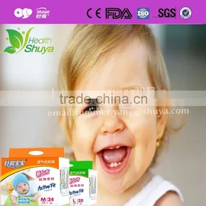 Hot Sell Cheap Super Absorption Breathable Film Disposable Baby Nappies thumbnail-1