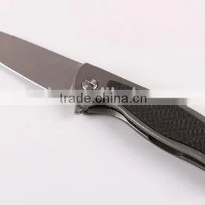 OEM Carbon Handle Folding Knife With D2 Blades thumbnail-2