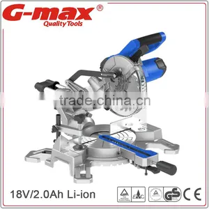 G-max New 20V 2.0Ah Lithium Battery Cordless Mitre Saw GT-MS185L thumbnail-1