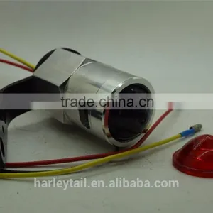 Motorcycle Side Mount Tail Brake Light Smoke Lens Bobber Chopper CB900F Nighthawk thumbnail-3