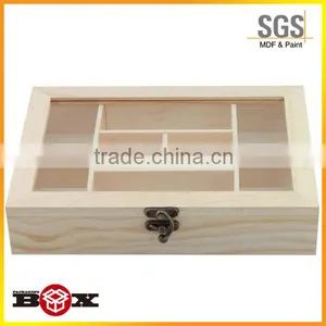 Custom Made Birch Wood Gift Boxes With Window thumbnail-2