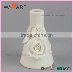 Popular Flower White Ceramic Essential Oil Bottle thumbnail-2