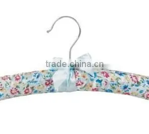 Hot Sale Silk and Satin Clothes Padded Hanger,top or Bottom Clothes Hanger for Shirt /coat ,new Product Made in China thumbnail-1