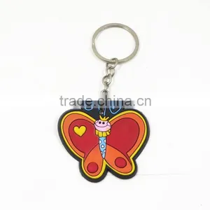 Yiwu Manre Hot Sales Silicone/ Rubber Promotion Keychain 2d Custom PVC Keychain thumbnail-3