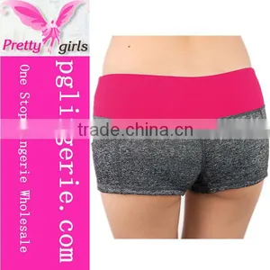 Hot Sale Blue High Waist Women Summer Running Tight Sports Shorts thumbnail-3