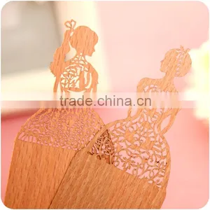 2016 New Promotional Gift Creative Stationery Hollow Out Ultra-thin Wooden Bookmark thumbnail-3