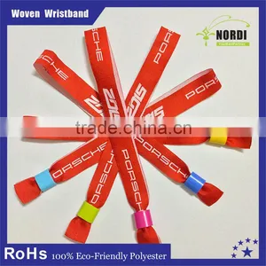 Promotional Fabric Textile Woven Wristbands for Event thumbnail-1