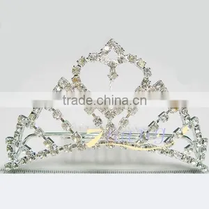 Heart Rhinestone Tiara thumbnail-1