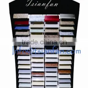 SR078 2015 Popular Metal Stone Display Tower Rack for Showroom thumbnail-1