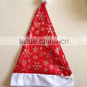 Good Design Snow Pattern Red Christmas Santa Hat thumbnail-1