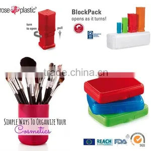 Rectangular Square Clear Packing Case Tool Products Display Kit Round Telescopic Makeup Tube Cosmetic Packaging Boxes for Brush thumbnail-1