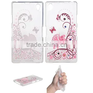 Transparent Print Tpu Mobile Phone Back Cover Case for Sony Xperia Premium for Compact Aqua Ultra Plus z c m t 1 2 3 4 5 6 thumbnail-1