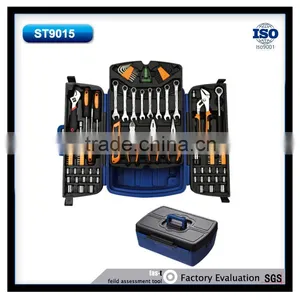106pcs Complete Household Hand Tool Box Set Combination Wrench, Pliers thumbnail-3