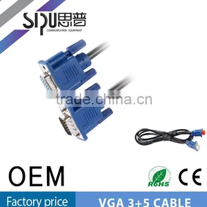 SIPU High Speed Male to Male Vga 3 5 Cable Best Quality Vga to Vga Cable Wholesale Cable Vga Price thumbnail-4