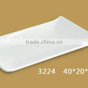 3224 White Melamine Porcelain Plate for Hotel and Restaurants thumbnail-1