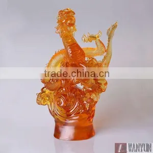 Business Gift Crystal Glass Chinese Dragon thumbnail-1