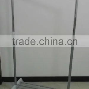 Single Bar Adjustable With Bottom Shelf Cloth Garment Display Rack thumbnail-1