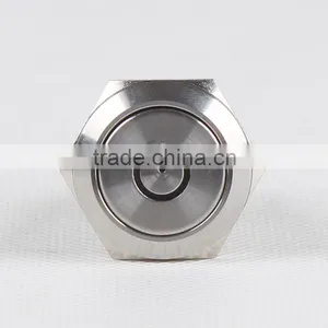 19mm Ring Illuminated LED Metal Push Button Switch With Wire thumbnail-1