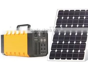 All in One Solar Portable Inventer With Solar Panel and 4pcs Superbright 3W Led Light thumbnail-1
